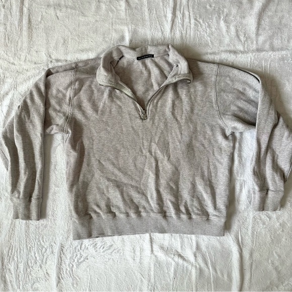 Brandy Melville Sweaters - Brandy Melville Quarter Zip Waffle Knit Sweater